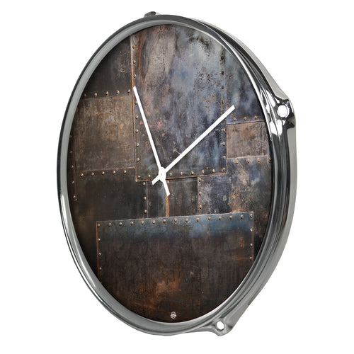 DRUM UHR - METALL RUSTY